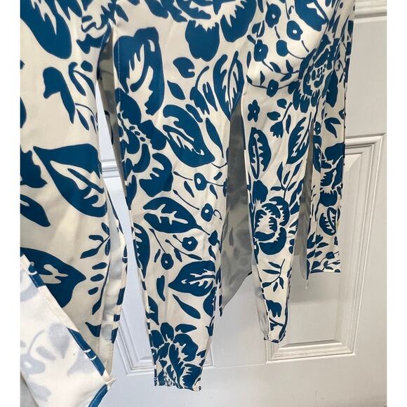 Moda Int’l. size 14 blue & white silk sundress. - Picture 8 of 10